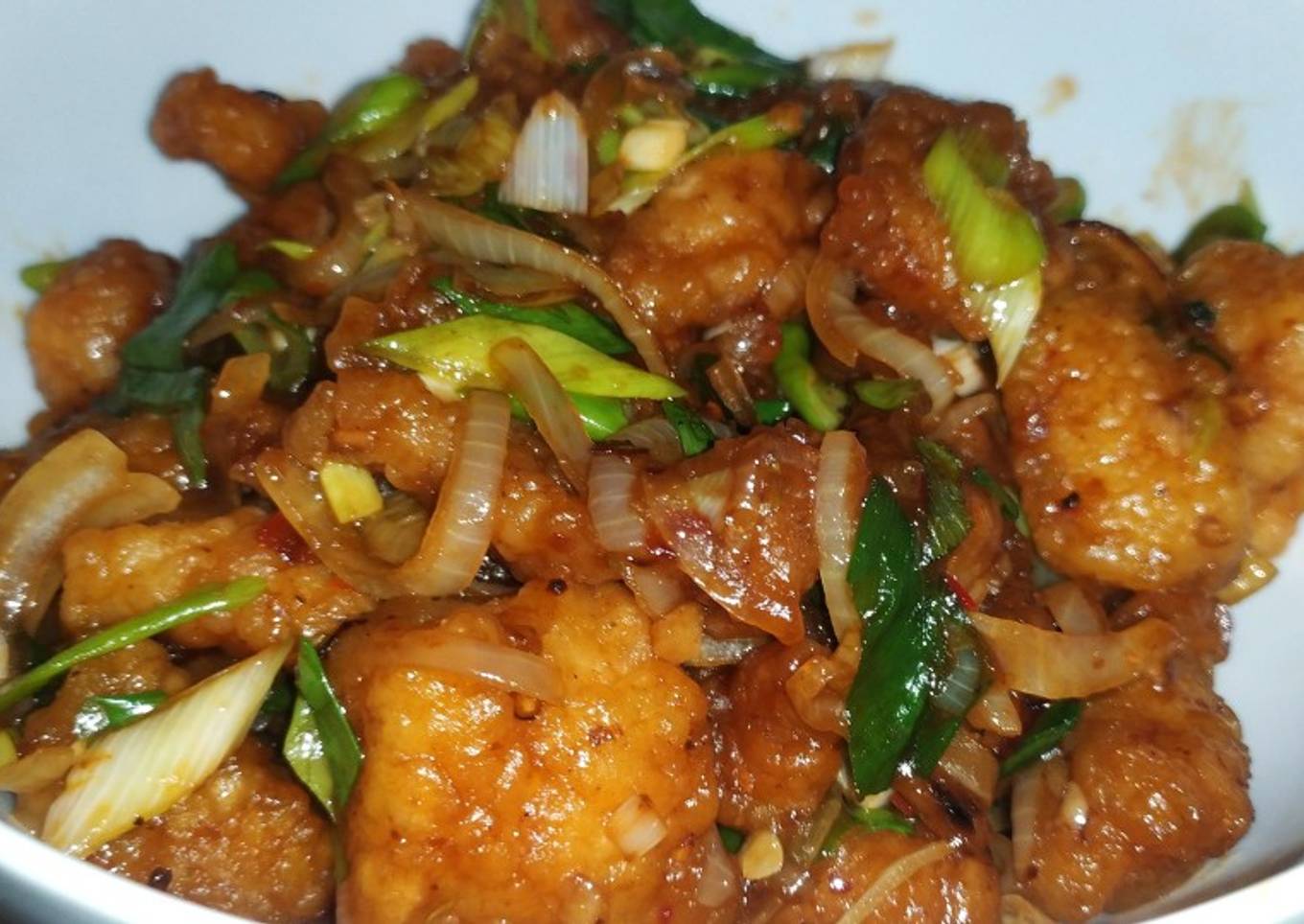 Ikan saori-saus pedas