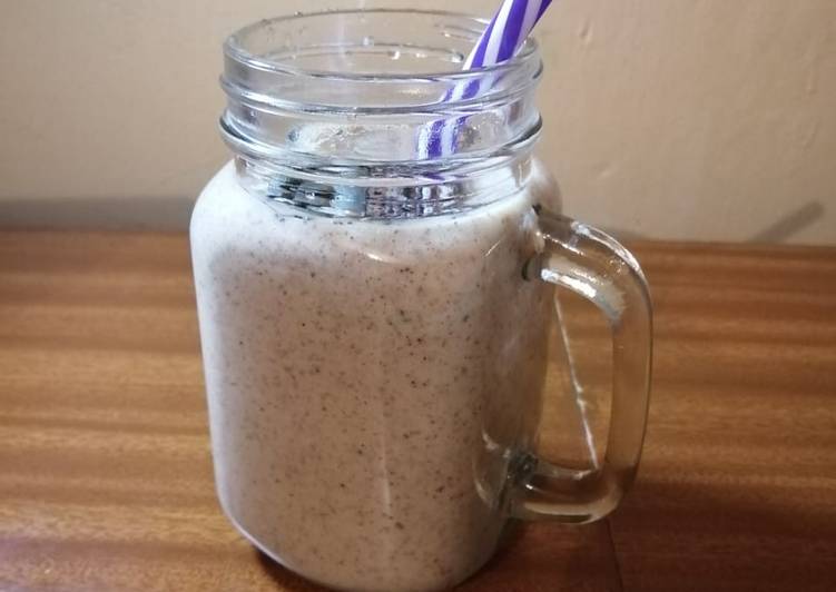 Steps to Prepare Super Quick Homemade Banana smoothie