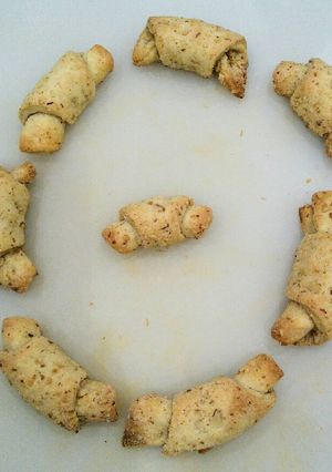 A picture of Cinnamon and Walnut Rugelach.