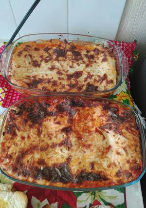 Una foto de Lasaña de carne molida