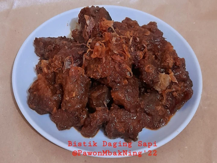 Langkah Gampang Membikin Resep Bistik daging sapi yang Lezat Anti Ribet, Lezat Sekali