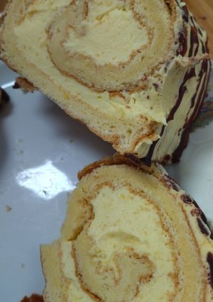 Narancskrèmes piskótatekercs recept fotója