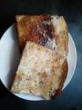 Toasted bread with butter and jam