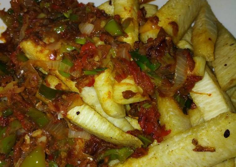 Recipe of Homemade Cinnamon fried yam with sauce Cooking Basics for Newbies