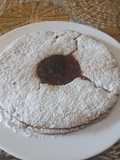 Crostata occhio di bue con marmellata alle fragole