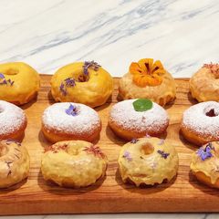 A picture of Pumpkin donuts.