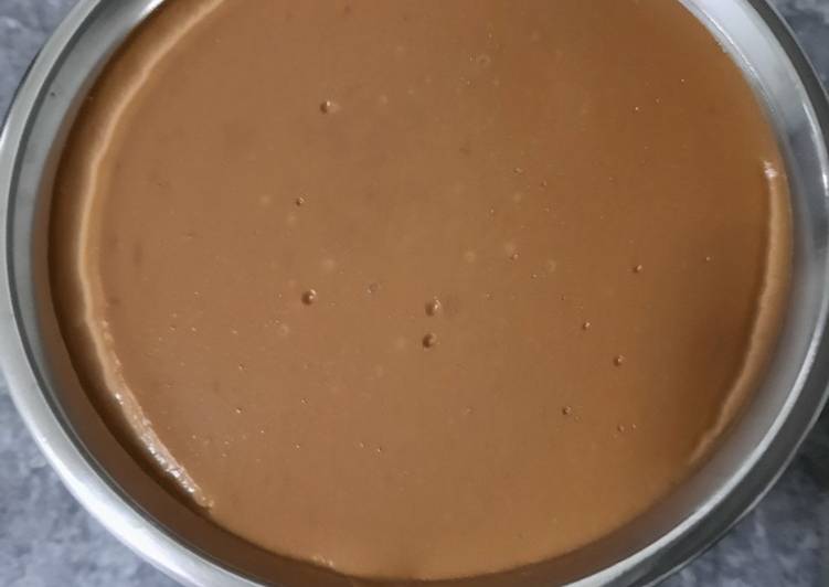Flan de chocolate