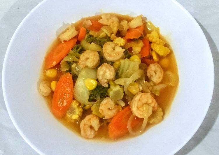 Easiest Way to Cook Tasty Capcay Goreng Udang