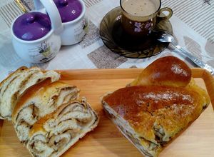 Almás-diós csavart kalács 🍎🌰🍏 recept fotója