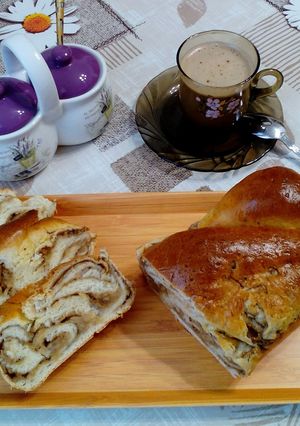 Almás-diós csavart kalács 🍎🌰🍏 recept fotója