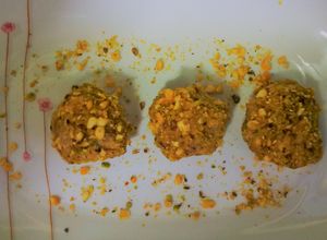 Foto principal de Trufas de foie y manzana caramelizada