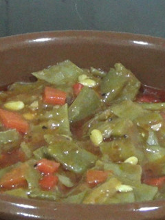 Una foto de Judías verdes con tomate