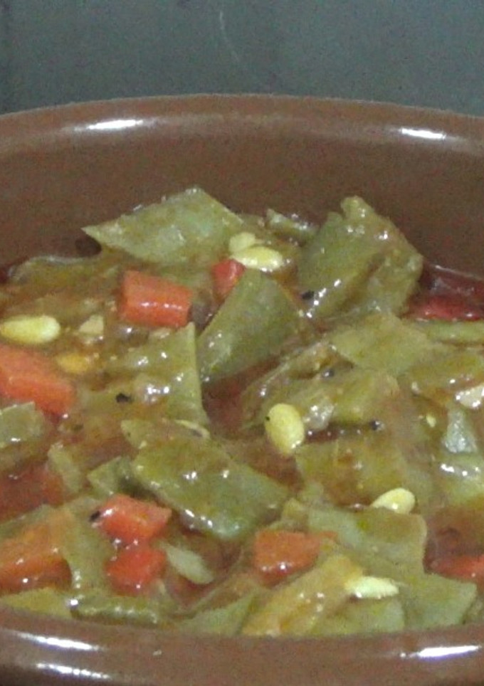 Una foto de Judías verdes con tomate