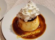 Una foto de flan royal con leche condensada