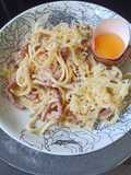 Gratin de pâtes façon carbonara