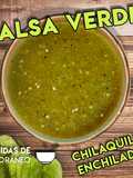 Green Salsa for Chilaquiles or Enchiladas