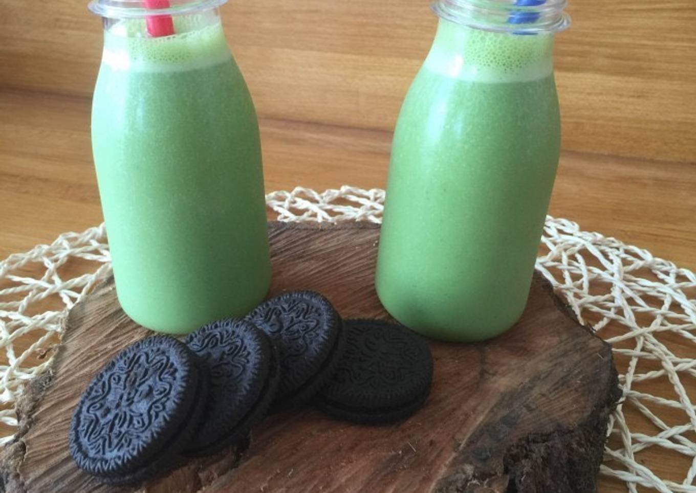 Smoothie de espinacas y plátano