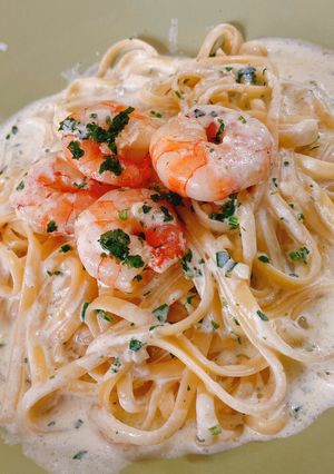 A picture of Prawn Pasta.