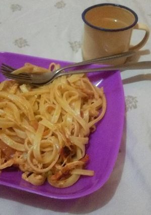 Foto resep Fettuccine with Tomato Sauce