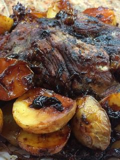 Una foto de Cabeza de lomo a la leña