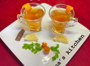 A picture of Orange Peel Chai:🫖☕️.