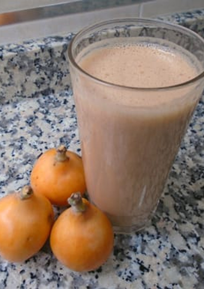 Una foto de Batido de nísperos