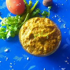 A picture of Dudhi/lauki chutney.
