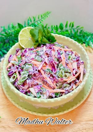 बैंगनी पत्ता गोभी कोलस्लॉ (Purple Cabbage Coleslaw) रेसिपी मुख्य फोटो