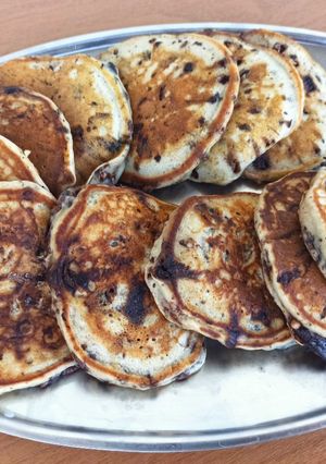 Φωτογραφία της συνταγής Pancakes με γεύση μπισκότο