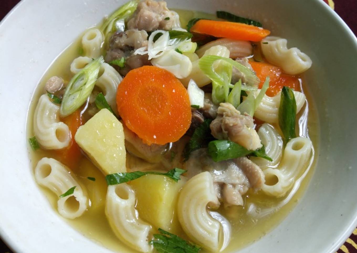 01. Sop Ayam Makaroni Simple