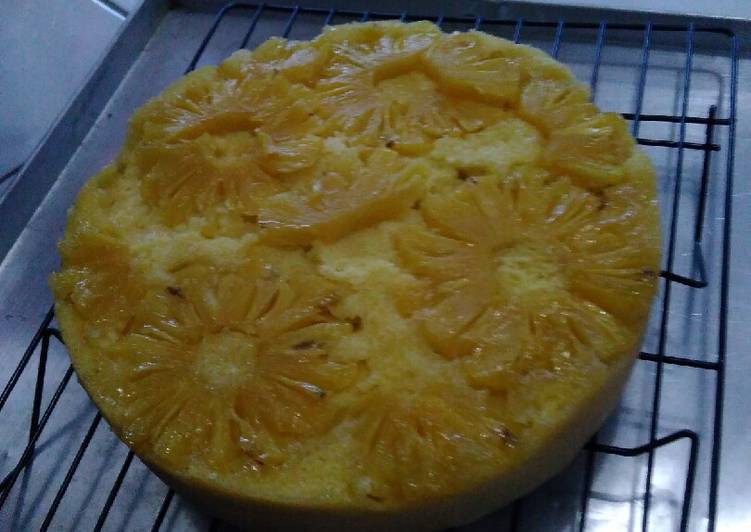 Resep Upside down pineapple cake, Enak