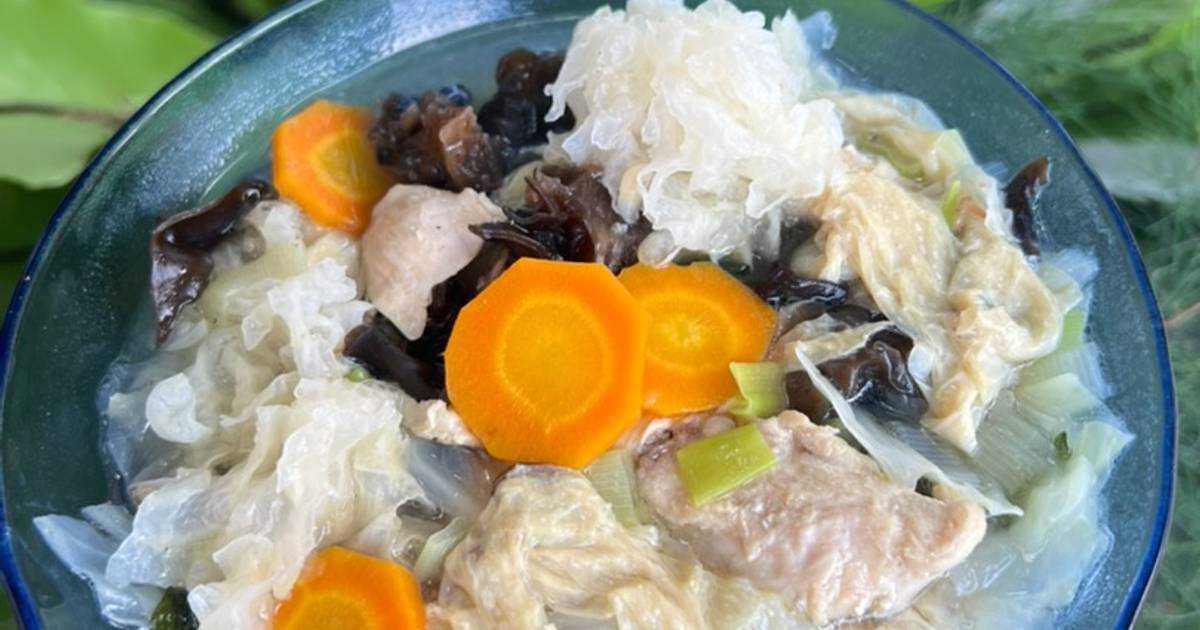 Resep Sup Ayam Jamur And Kembang Tahu Oleh Dev Guritno Cookpad