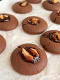 Dark Chocolate Thumbprint Cookies with Almond