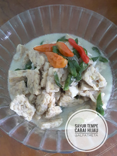 Foto resep Sayur Tempe Cabai Hijau