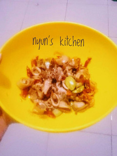 Foto resep Tumis Cumi Asin + Pete