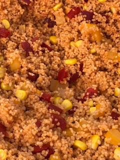 Una foto de Ensalada de couscous con curry