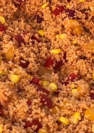Una foto de Ensalada de couscous con curry