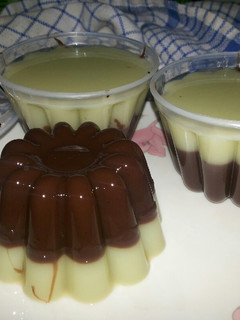 Foto resep Puding chocolatos coklat n green tea