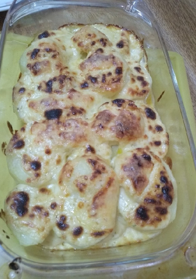 Una foto de Papas Gratinadas