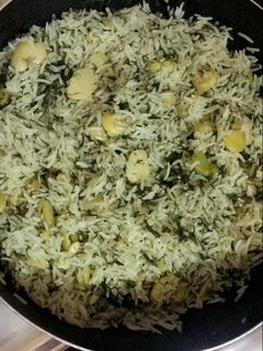 صورة لوصفة تمن باقلاء (رز بالباقلاء)