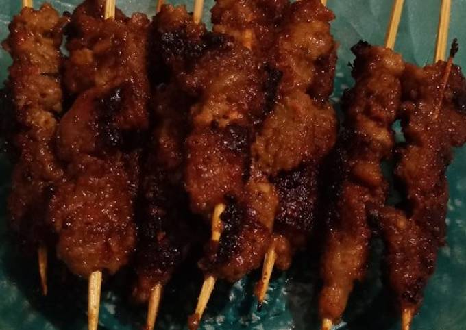 Resep: Sate daging nikmat Yang Sederhana