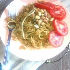 A picture of Peanut butter jollof rice.