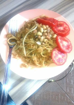 A picture of Peanut butter jollof rice.