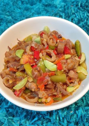 Foto resep Cumi Asin Pete Tumis Pedas