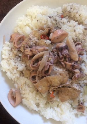 Foto resep Cumi hitam simple