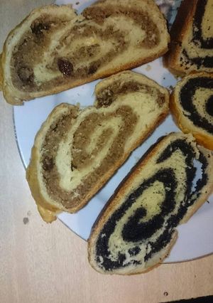 Nagyiféle diós és mákos bejgli recept fotója
