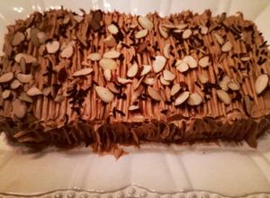 Una foto de Torta de Moka con galletas de vainilla para el 13 de agosto