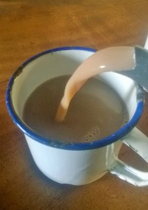 A picture of Chai Ya Meko (Firewood Tea) #mymum'srecipe.