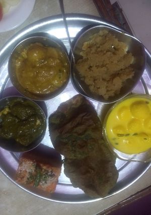 A picture of Masala palak puri--.