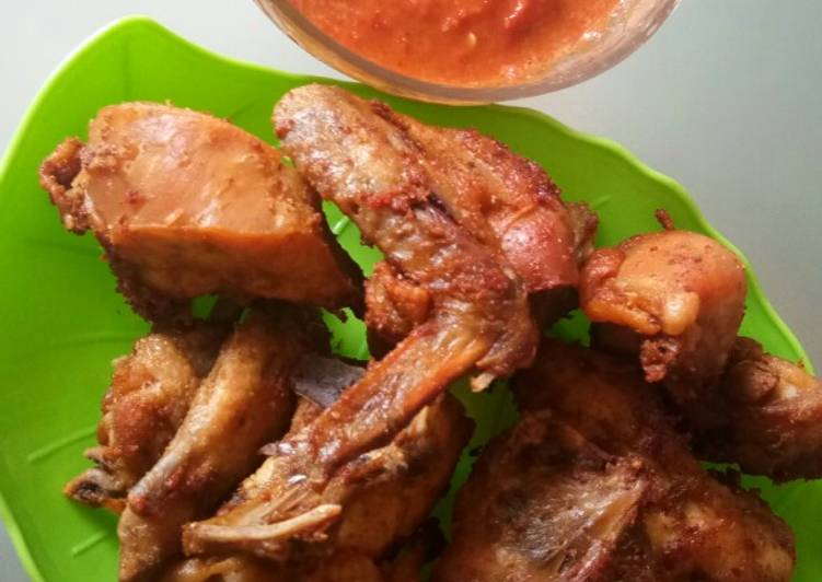 Bahan meracik 53. Ayam Goreng Bumbu Instant, Enak